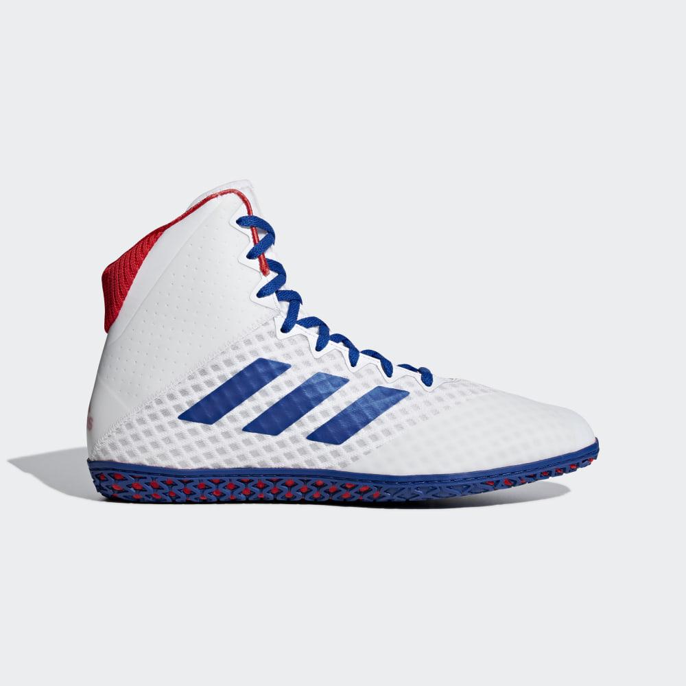 Adidasi Lupte  Adidas Mat Wizard 4 Dama Romania - Albi/Albastru Regal/Rosii BC0533